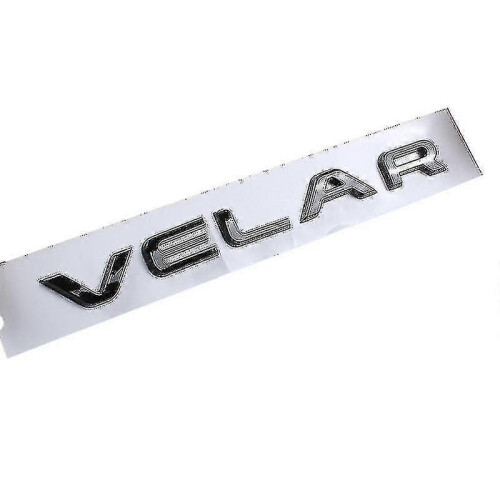 (VELAR Glossy Black) 3d Abs Black Car Trunk Evoque Logo Velar Badge ...