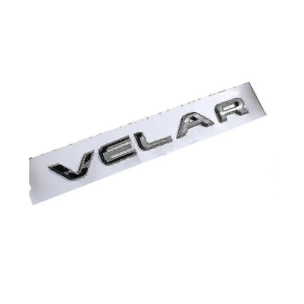 (Velar Glossy ) 3D Abs Car Trunk Evoque Logo Velar Badge Vogue Se Letters Emblem For Range Rover Sport L322 L320 L494 Sticker Accessories K Black 5014561684291
