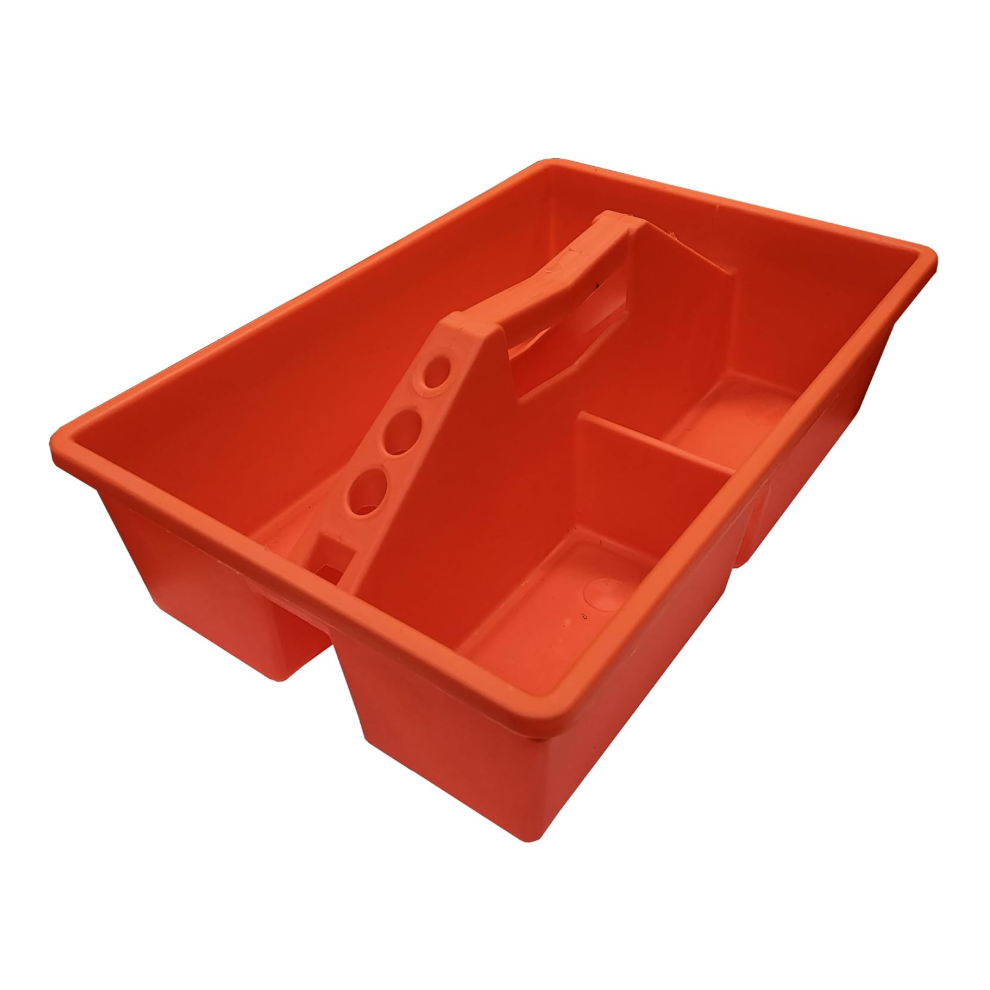 Open Toolbox Tote Tray 152 Carry Case With Handle -Orange