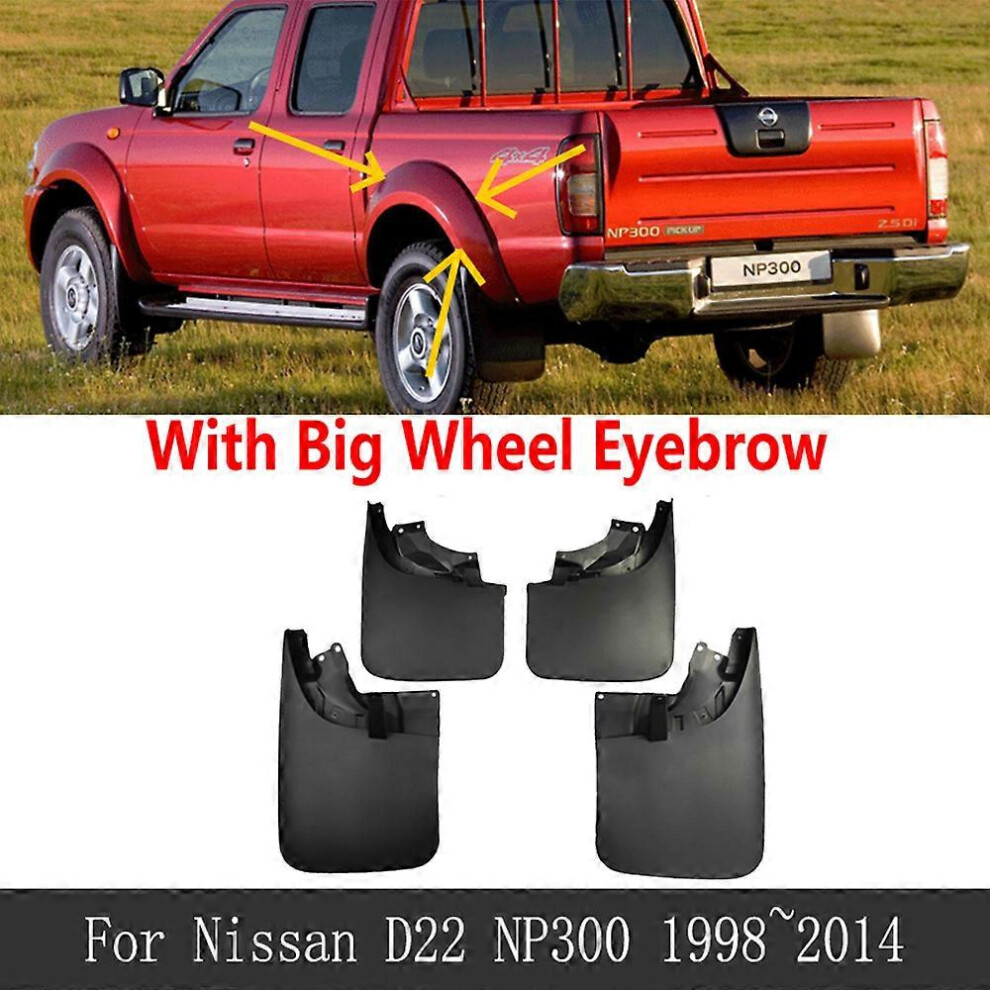 (Wheel Eyebrow) Mudguards For Nissan Navara D22 Datsun Frontier Np300 4X4 1998~2014 Mudflaps Fender Flares Mud Splash Guards Cover Accessorie 5014561709468