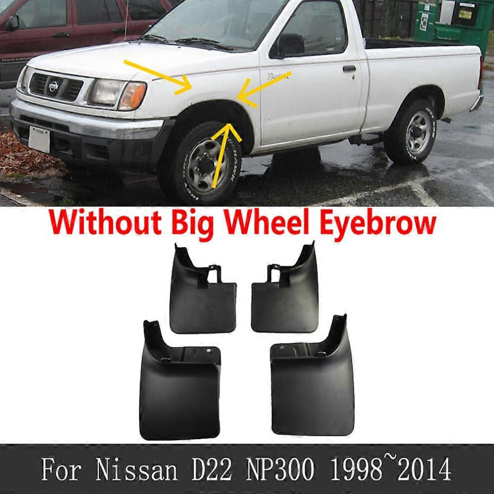 (No Wheel Eyebrows) Mudguards For Nissan Navara D22 Datsun Frontier Np300 4X4 1998~2014 Mudflaps Fender Flares Mud Splash Guards Cover Accessorie 5014561709451