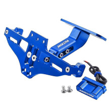 (blue) compatible Sym Maxsym Tl 500 Tl500 2019 2020 2021    License Plate Holder Number Plate Frame Led Light Bracket  Turn Signal