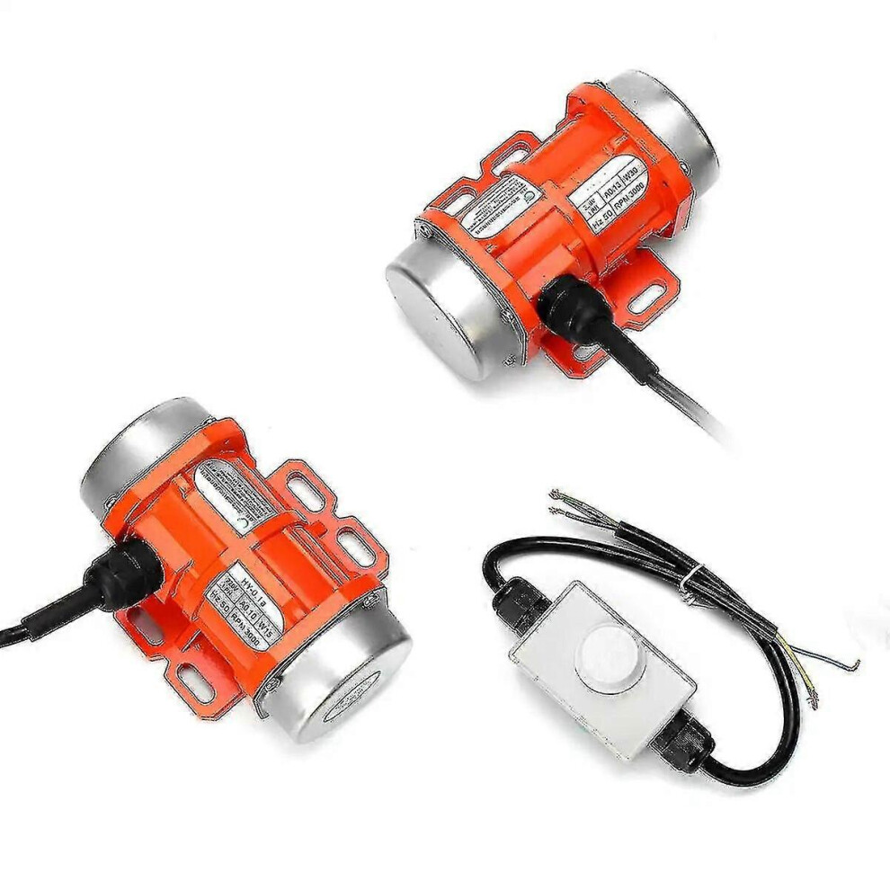 Moteur vibrant 15w 30w 220v vitesse ajustable pour machine d'alimentation machine à béton machine à laver + contrôleur de vitesse du moteur Zekai