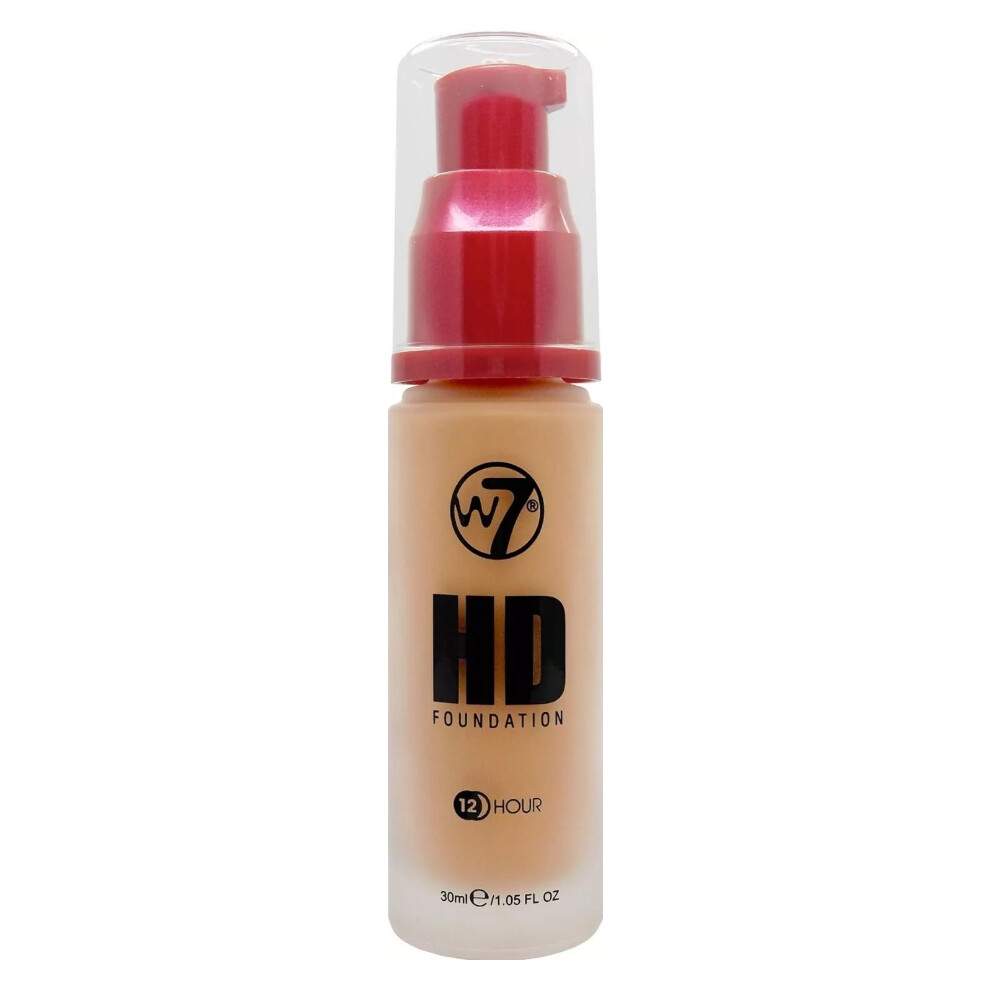 W7 HD Foundation Liquid Foundation for Pore less Matte Tan