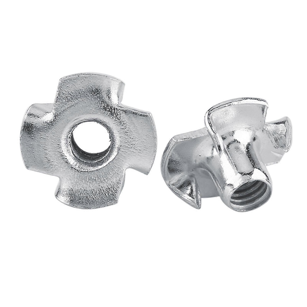 M3-M8 Zinc Plated Carbon Steel 4 Pronged Tee Nut T-Nuts for Climbing Holds and Wood Working[M350] Zekai-image-OPC-PG5XGVN-NEW