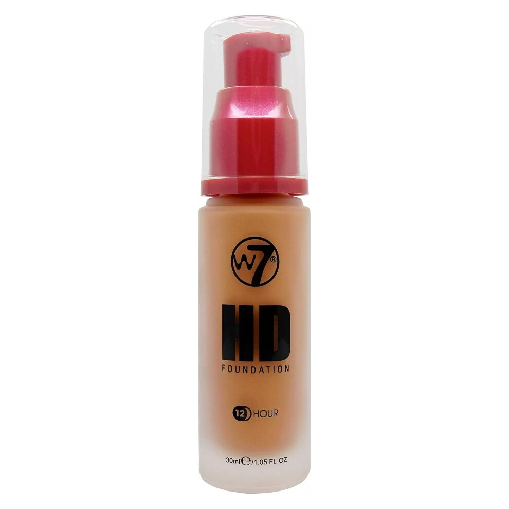 W7 HD Foundation Liquid Foundation for Pore less Matte Suede