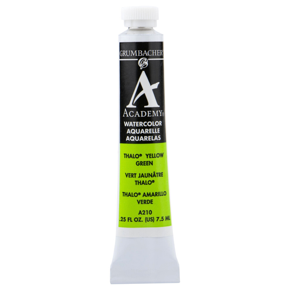 Peinture Aquarelle Grumbacher Academy 75 Ml 0,25 Once Thalo Jaune Vert A210-image