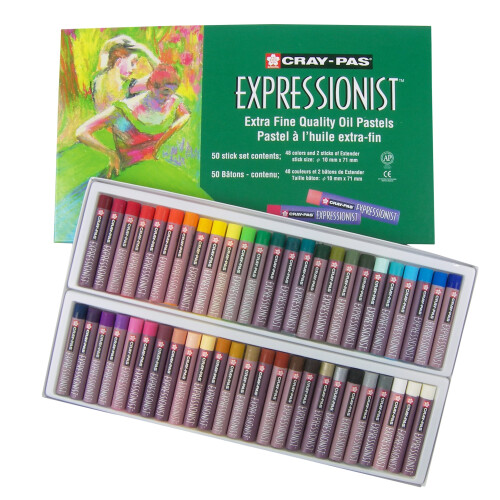 SAKURA Cray-Pas Expressionist Olja Pastell Set - 50 Sticks