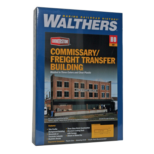 Walthers Cornerstone Series Kit Ho Scale Comssary/Freight Transfer 1