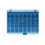 Dritz Storage har 32 (ingr) Bobbin Box Blue 3