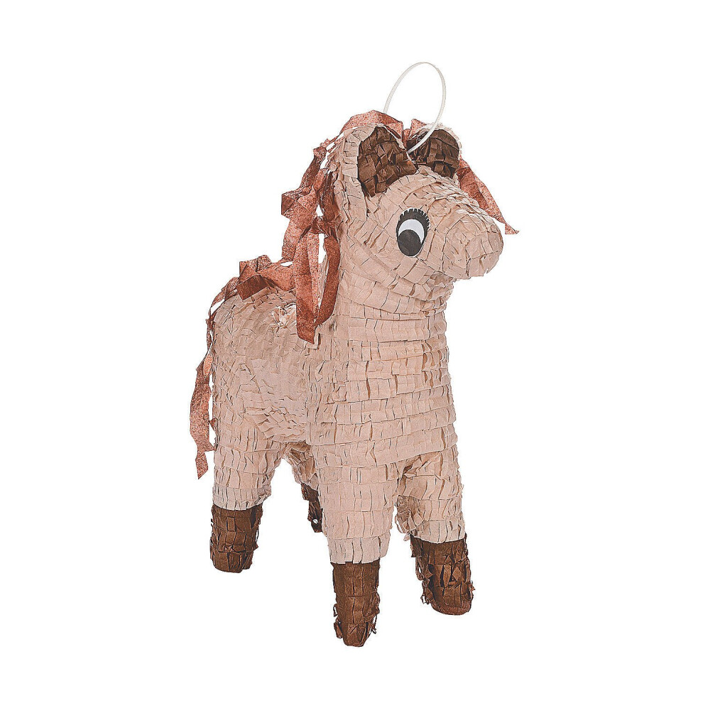Pinata Cheval Brun pour D   coration de F   te Western et Cowboy