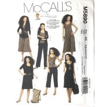 McCall's Patterns M5890 Misses' Jackets Top Dresses and Pants in 2 Lengths Size A5 (68101214)