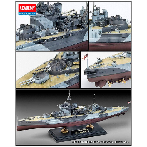 Academy Queen Elizabeth Class H.M.S. Warspite Bootsmodellbausatz 1