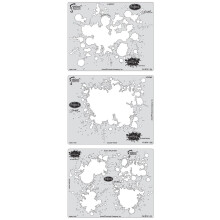Artool Freehand Airbrush Templates  Splatter Template Set