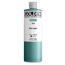 Golden Fluid Acrylic, 16 oz μπουκάλι Τιρκουάζ