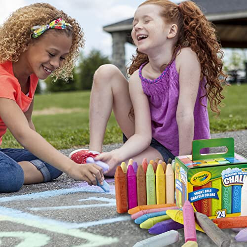 Crayola Crayola Sidewalk Chalk  Assorted Colors  24 Count  Multicolored 1