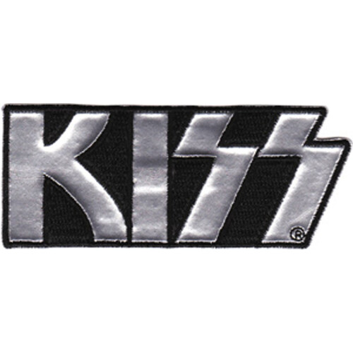Applikation Kiss Chrome Logo Patch