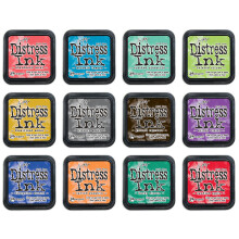 Ranger Tim Holtz bundel van 12 Distress inktkussentjes | 2015 Kleuren van de M