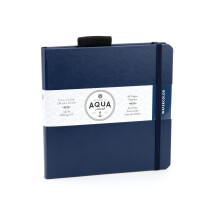Akvarelov    kresba Pentalic Aqua Journal, 14,5 x 14,5 cm, modr   , 48 str   n