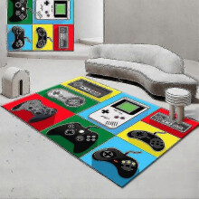 (80*120cm, 1) Gamer Controller Area Rugs Non-slip Floor Mat Doormats Home Runner Rug Carpet For Bedroom Indoor Outdoor Kids Play Mat