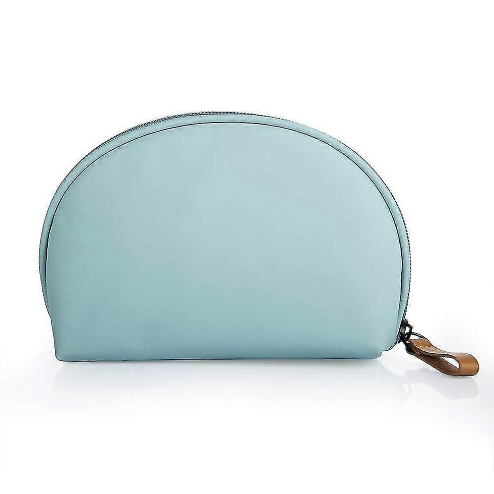 Half Moon Cosmetic Beauty Bag for Purse Travel Handy Makeup Pouch for Women Girls (mint)
