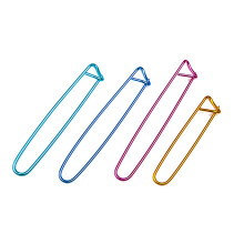 Set mit 10 Garn-Maschenhaltern aus Aluminium in verschiedenen Farben zum Stricken oder Hkeln, Sicherheitsnadeln, Hkeln, Stricknadeln, Maschenhalter