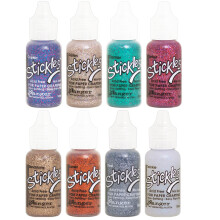 Stickles Ranger  2018 Glitter Colors  Cosmic Glisten Cayman Sandstone Sorbet Steel Sunset and Twinkle  8 poloek