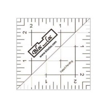 Blok loc ~ 2,5 """" Halv kvadrattrekant hersker akryl hersker