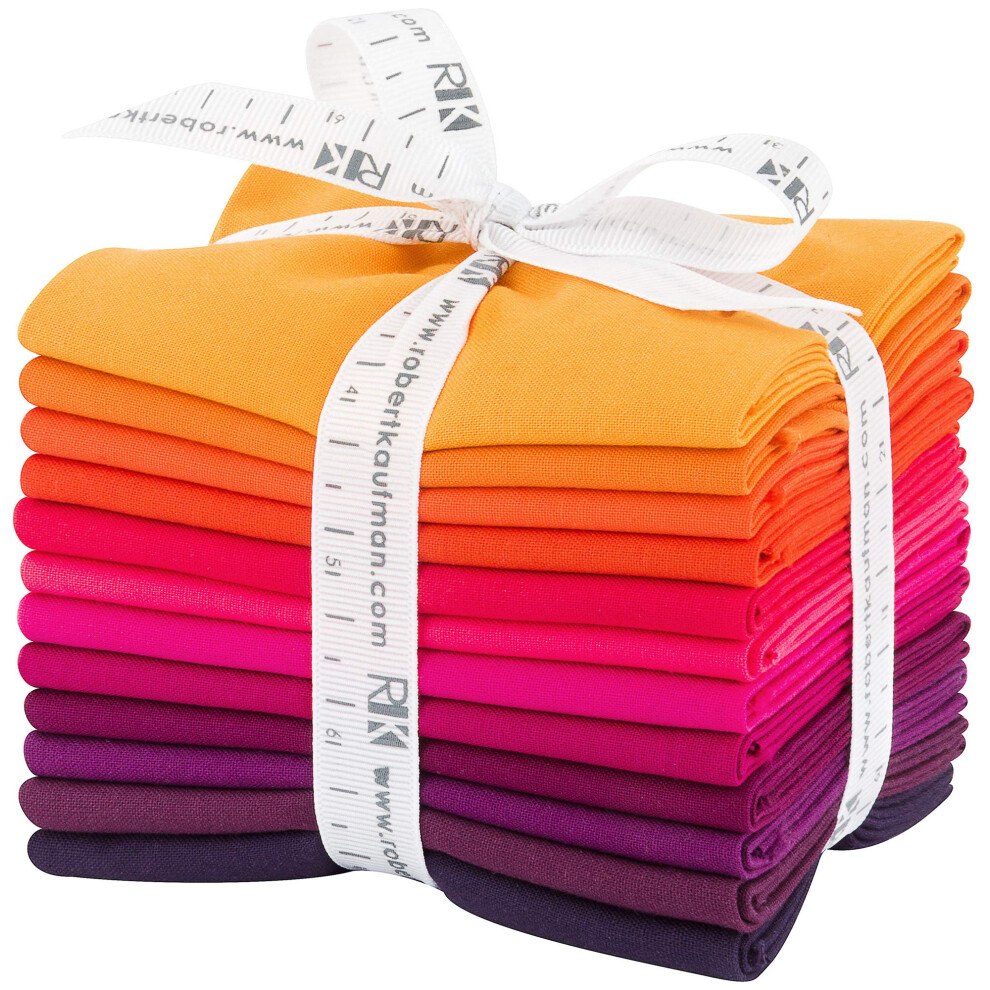 Robert Kaufman Kona Cotton Solids Birds of Paradise Fat Quarter Bundle
