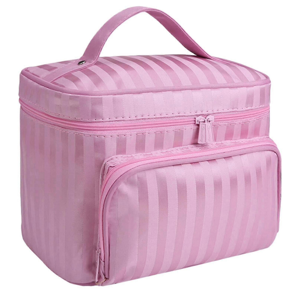 Womens Toiletry Cosmetic Travel Makeup Bag Organizerpink1pcs