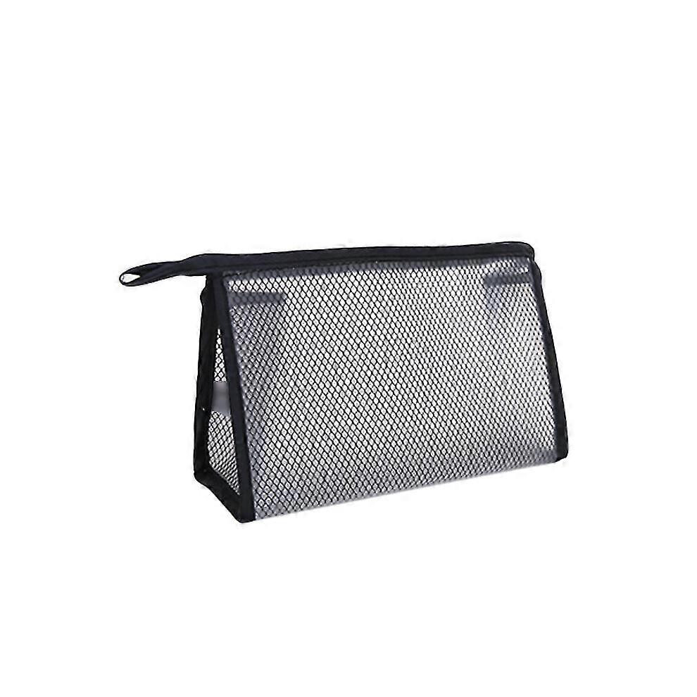 Waterproof Cosmetic Bags Portable Storage Handbag Toiletry Transparent Organizer3 Piecesblack