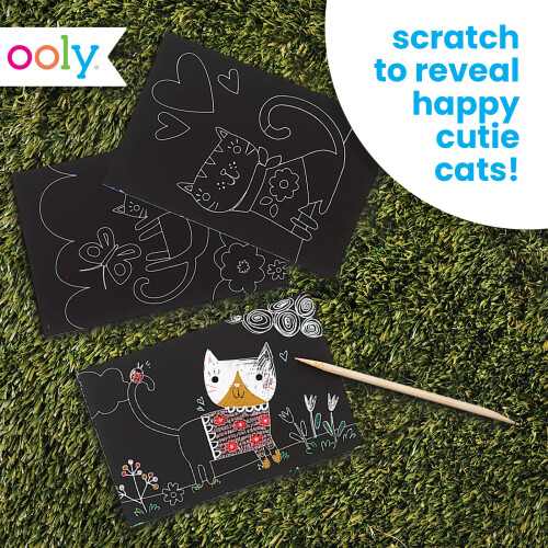 Kit Ooly Mini Scratch & Scribble: Gattini carini 1