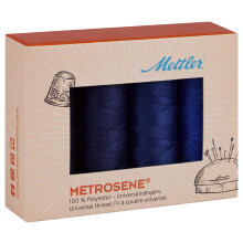Mettler Metrosene-Gewinde-Sets, 4 Stck, Marineblau, mehrere