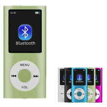 (32G, Green) Mp3 player/Mp4 player, portable Mp3 music player with memory SD card ultra-thin classic digital LCD screen 1.82'