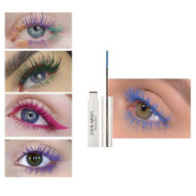 (4, One size) Colorful Waterproof Mascara, Women's Eye Makeup Set Mascara, Mascara Eyeliner, Glamorous Long Lasting Mascara Eye Makeup