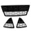 3Pcs Car Honeycombed Front Bumper Lower Grille Grills for Focus 2012 2013 2014 1