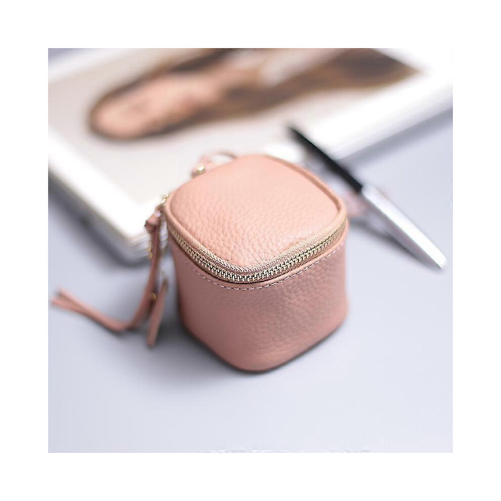 Ladies Genuine Leather Cosmetic Bag Fashion Cosmetic Case Makeup Bag Women Clutch Mini Toiletry Bag Cosmetic Pouch