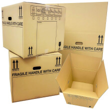 15 x Printed 21 x 21 x 16" Boxes For Removals & Storage With Handles