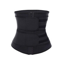 (black, 2XL) Sweat Waist Trainer For Women Trimmer Corset Weight Loss Belt Waist Shaper Slimming Corset