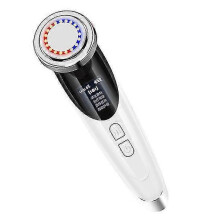 (White, One size) Electric beauty instrument beauty instrument hot and cold introduction instrument small microcurrent lifting iron