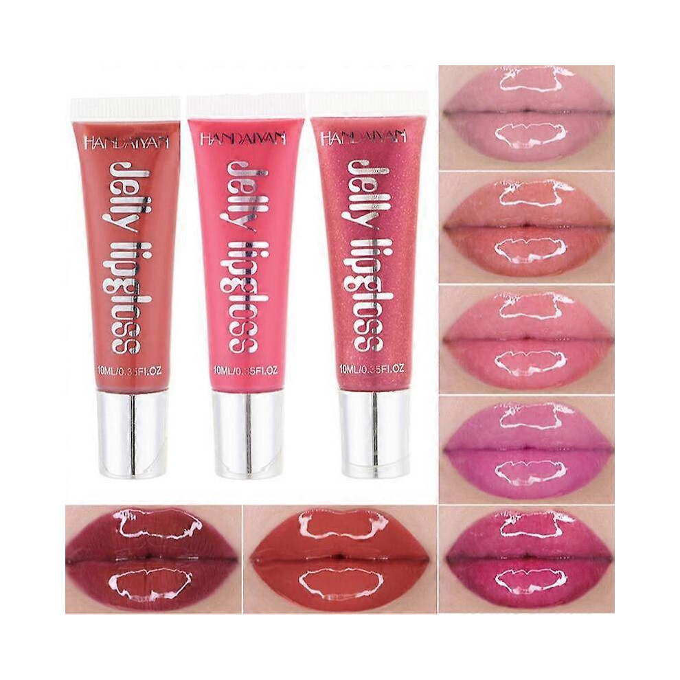 (As show, One size) 12 Colors Jelly lipstick lip gloss waterproof makeup long-lasting high pigment long-lasting moisturizing liquid lip gloss-image-OPC-PG5XQGW-NEW