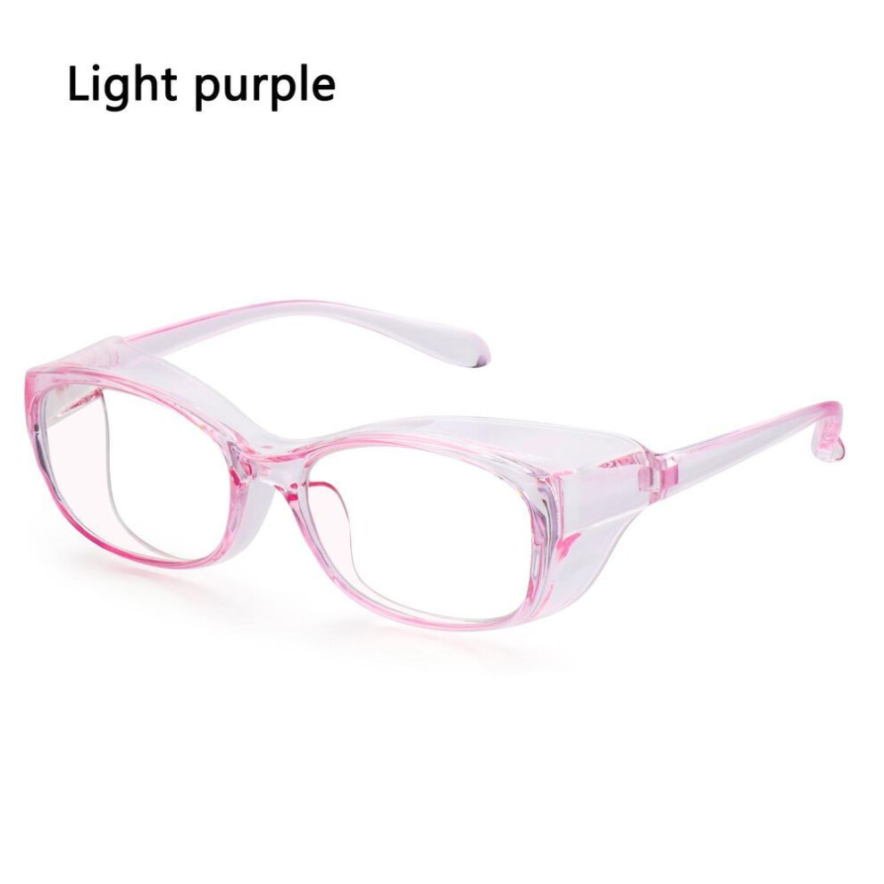(light purple) Safety Glasses Over Eyeglasses Blue Light Blocking Glasses Safety Goggles Anti Fog Safety Glasses