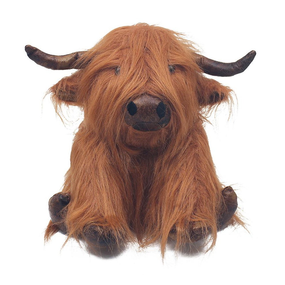 Lesser & Pavey Highland Cow Doorstop 30Cm 1.8Kg Brown