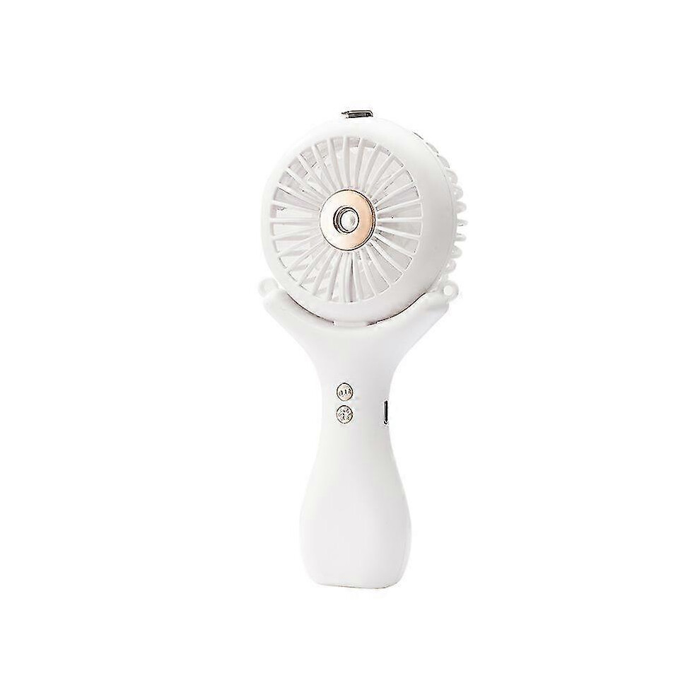 (White, One size) Portable Hanging Neck Fan Personal Mini Spray Fan Usb Rechargeable Fan-image-OPC-PG5XSRD-NEW