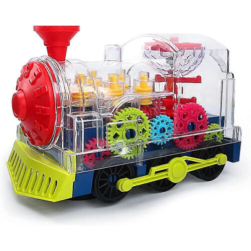 (As show, One size) Toy train electric universal rotating train with screwdriver gift