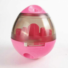 (pink, One size) Pet Tumbler Leaking Food Ball Toy Pet Puzzle Toy Dog Slow Feeding Tool Cat Feeder Toy