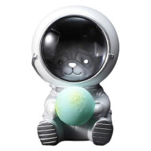 (A, One size) Justup Astronaut Animal Night Light Cute Spaceman Led Light Creative Usb Pet Astronaut Lamp Pet Moon Spaceman Table Lamp Decoration Light For Kids (b
