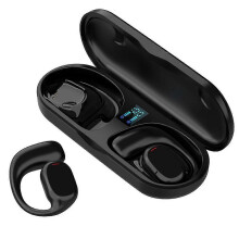 (black, One size) Wireless earhanging headphones Bluetooth bone conduction noninear sports crazy Bluetooth headphones