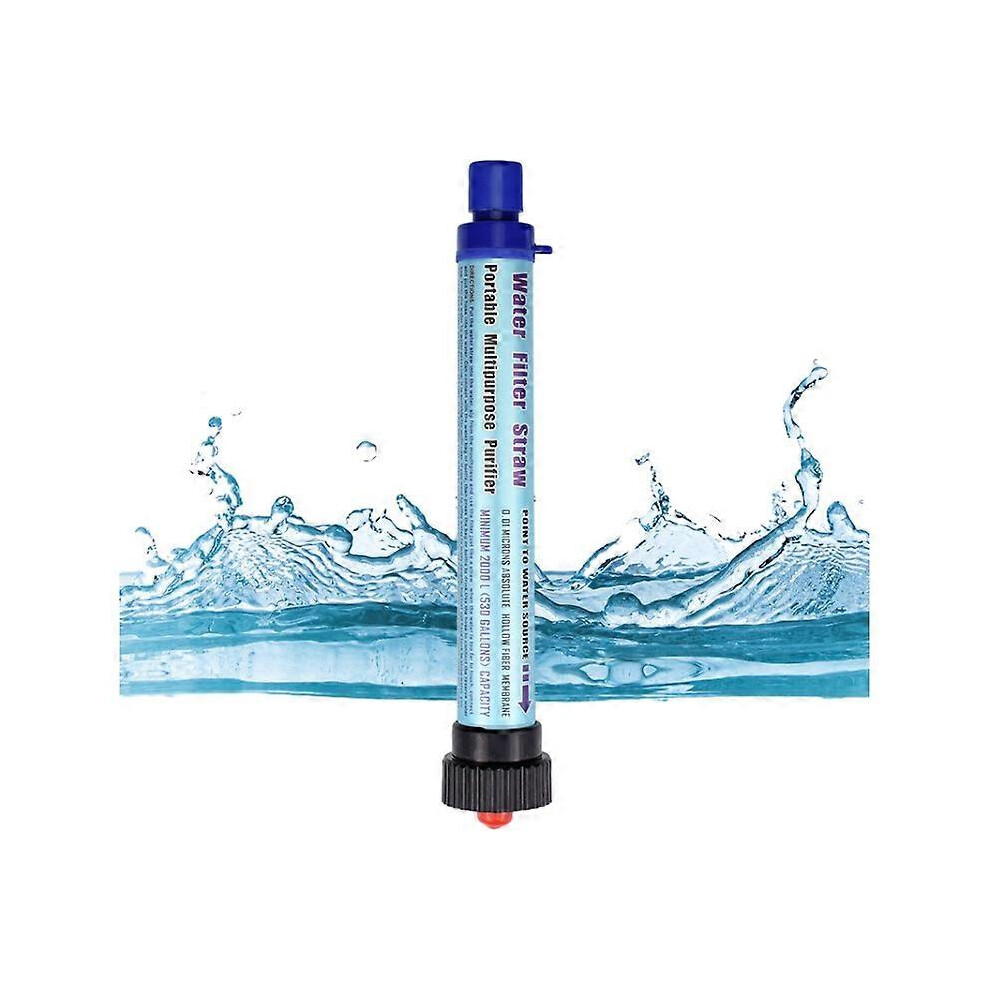 (sky blue, One size) Portable ultrafiltration direct drinking emergency camping water purification straw outdoor water purifier-image-OPC-PG5XTZ7-NEW