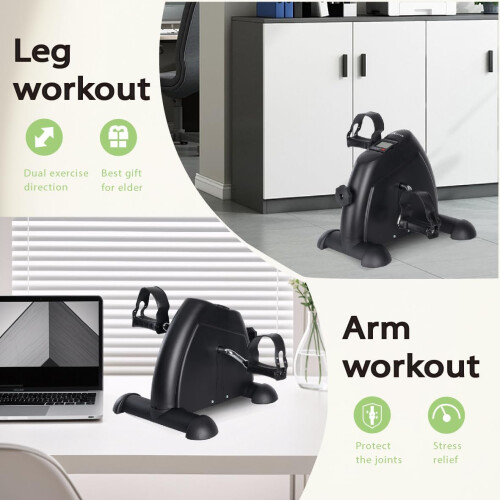 Alivio Portable Mini Bike Pedal Exercise Machine with LCD Display 2